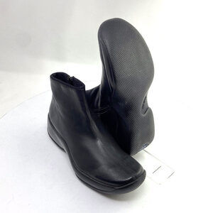 Leather‎ platform booties from the Y2K Era - Nappa Nera 1612